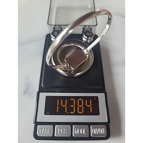 Sterling Silver 925 Faux Onyx Hook Bracelet Vintage - Picture 10 of 10